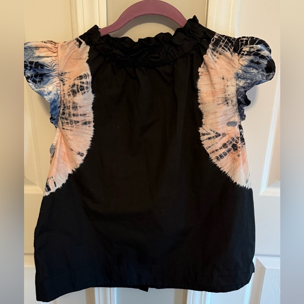SEA Blouse with Tie-Dye Sleeves